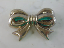 Load image into Gallery viewer, Womens Vintage Estate Sterling Silver Ribbon Bow Brooch 21.3g E793