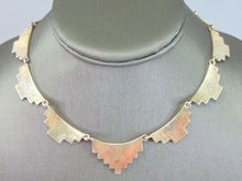 Load image into Gallery viewer, Womens Vintage Estate Sterling Silver Modernist Necklace 39g E928