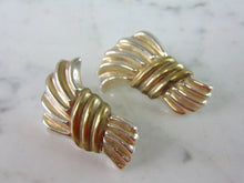 Load image into Gallery viewer, Womens Vintage Estate Sterling Silver Modernist Earrings 17.6g E2049