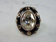 Load image into Gallery viewer, Womens Vintage Estate Sterling Silver CZ Ring 25.3g E2050