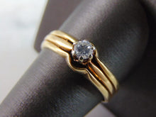 Load image into Gallery viewer, Womens Vintage Estate 14k Gold Solitaire Diamond Ring 3.8g  E2941