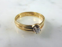 Load image into Gallery viewer, Womens Vintage Estate 14k Gold Solitaire Diamond Ring 3.8g  E2941