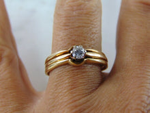 Load image into Gallery viewer, Womens Vintage Estate 14k Gold Solitaire Diamond Ring 3.8g  E2941