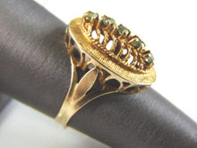 Load image into Gallery viewer, Womens Vintage Estate 14K Gold Aqua Ring 3.5g #E2979