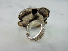 Load image into Gallery viewer, Womens Vintage Estate Sterling Silver Rose Ring 15.1g E2056