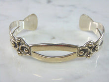 Load image into Gallery viewer, Womens Vintage Estate Sterling Silver Modernist Cuff Bracelet 20.8g E1906