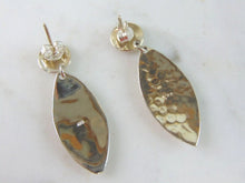 Load image into Gallery viewer, Womens Vintage Estate Sterling Silver Modernist Earrings 4.9g E1916