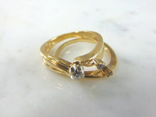Load image into Gallery viewer, Womens Vintage Estate 14k Gold Diamond Ring 4.8g E2828