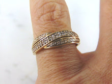 Load image into Gallery viewer, Womens Vintage Estate 14K Yellow Gold Diamond Cluster Ring 2.9g E2796