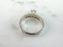 Load image into Gallery viewer, Womens Vintage Estate 14K White Gold Diamond Ring, 4.2g E3369
