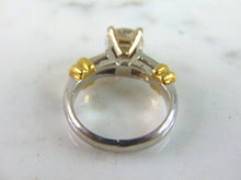 Load image into Gallery viewer, Womens Vintage Estate 14K Gold Platinum CZ Ring, 9.3g E3371