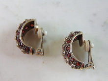 Load image into Gallery viewer, Womens Vintage Estate Sterling Silver Clip On Earrings 18.1g E2172