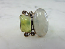 Load image into Gallery viewer, Womens Vintage Estate Sterling Silver Multi Stone Ring 13g E2187