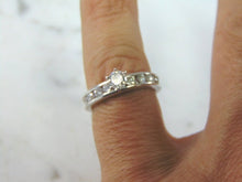 Load image into Gallery viewer, Womens Vintage Estate Platinum Diamond Ring, 7.0g E3372