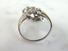 Load image into Gallery viewer, Womens Vintage Estate 14K White Gold Diamond Ring 4.2g E3376