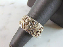 Load image into Gallery viewer, Womens Vintage Estate Sterling Silver Modernist Ring 10.9g E1970