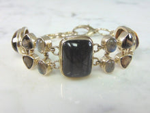 Load image into Gallery viewer, Womens Vintage Estate Sterling Silver Multi Stone Bracelet 39.5g E1980
