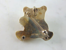 Load image into Gallery viewer, Womens Vintage Estate Sterling Silver Teddy Bear Brooch 11.2g E1997