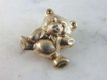 Load image into Gallery viewer, Womens Vintage Estate Sterling Silver Teddy Bear Brooch 11.2g E1997
