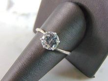 Load image into Gallery viewer, Womens Vintage Estate Sterling Silver CZ Ring 2.7g E2247