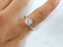 Load image into Gallery viewer, Womens Vintage Estate Sterling Silver CZ Ring 2.7g E2247