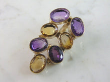 Load image into Gallery viewer, Womens Vintage Estate Sterling Silver Multi Stone Pendant 16.3g E5239