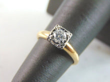 Load image into Gallery viewer, Womens Vintage Estate 14k Gold Diamond Engagement Ring 2.7g #E741