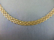 Load image into Gallery viewer, Womens Vintage Estate 14K Yellow Gold Mesh Necklace 12.8g E963