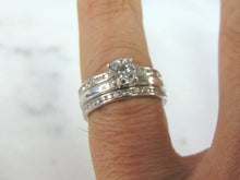 Load image into Gallery viewer, Womens Vintage Estate 18K White Gold Diamond Engagement Ring 6.9g E2417