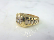 Load image into Gallery viewer, Womens Vintage Estate 14K Yellow Gold Diamond Ring 6.8g E2076