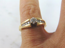 Load image into Gallery viewer, Womens Vintage Estate 14k Gold Diamond Ring 3.7g E2035