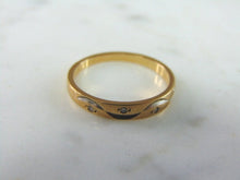 Load image into Gallery viewer, Womens Vintage Estate 14K Yellow Gold Diamond Ring 1.9g E3075