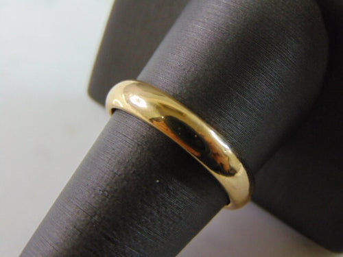 Mens Vintage Estate 14K Yellow Gold Wedding Band Ring 6.4g #E4048