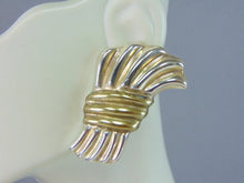 Load image into Gallery viewer, Womens Vintage Estate Sterling Silver Modernist Earrings 17.6g E2049
