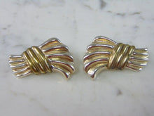 Load image into Gallery viewer, Womens Vintage Estate Sterling Silver Modernist Earrings 17.6g E2049