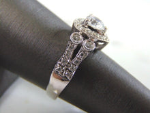 Load image into Gallery viewer, Womens Vintage Estate 18k White Gold Diamond Ring 5.2g  E4179