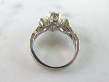 Load image into Gallery viewer, Womens Vintage Estate 18k White Gold Diamond Ring 5.2g  E4179