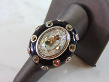 Load image into Gallery viewer, Womens Vintage Estate Sterling Silver CZ Ring 25.3g E2050