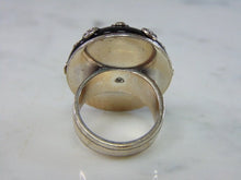 Load image into Gallery viewer, Womens Vintage Estate Sterling Silver CZ Ring 25.3g E2050