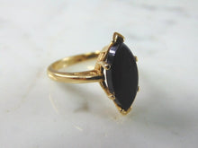 Load image into Gallery viewer, Womens Vintage Estate 14K Yellow Gold Onyx Ring 4.6g E2940