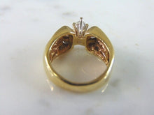 Load image into Gallery viewer, Womens Vintage Estate 14K Yellow Gold Marquise Diamond Ring 6.2g #E2880