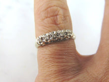 Load image into Gallery viewer, Womens Vintage Estate 14k White Gold Diamond Ring 2.3g  E2867