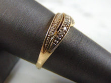 Load image into Gallery viewer, Womens Vintage Estate 14K Yellow Gold Diamond Cluster Ring 2.9g E2796