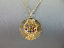 Load image into Gallery viewer, Womens Vintage Estate 14K Yellow Gold Basket Pendant Necklace 11.6g E1613