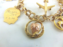 Load image into Gallery viewer, Womens Vintage Estate 14k Gold Charm Bracelet 33.8g  E1614