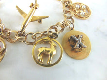 Load image into Gallery viewer, Womens Vintage Estate 14k Gold Charm Bracelet 33.8g  E1614
