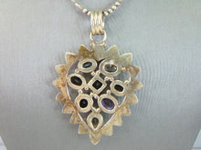 Load image into Gallery viewer, Womens Vintage Estate Sterling Silver Multi-Stone Necklace 45.5g E5446