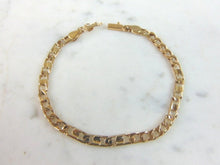 Load image into Gallery viewer, Vintage Estate 14K Gold Italian Chain Link Bracelet 7.8g E4188