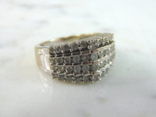 Load image into Gallery viewer, Womens Vintage Estate 10k White Gold Diamond Ring 5.0g E4201