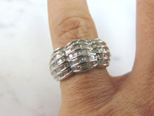 Load image into Gallery viewer, Womens Vintage Estate 10k White Gold Diamond Ring 5.5g E4203